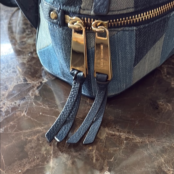Michael Kors Denim Patchwork Backpack - Picture 4 of 9